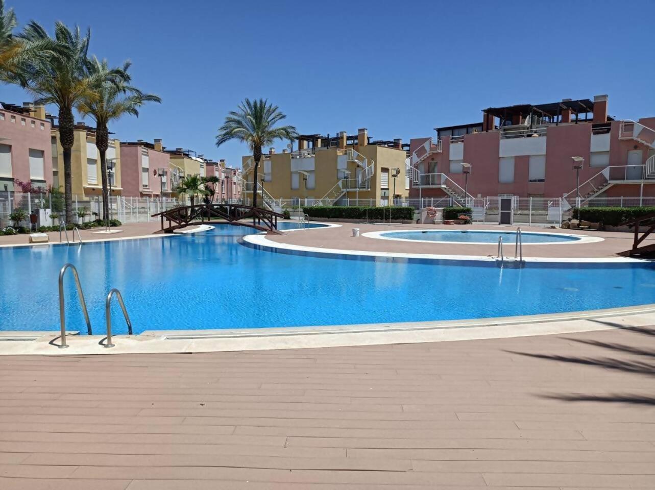 Vera - Playa Fantástico Apto 1-4 Huésped Piscina a 100 m Playa con Parking Terraza URB Laguna Beach Playas de Vera Exterior foto